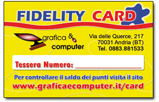 TESSERA FIDELITY CARD