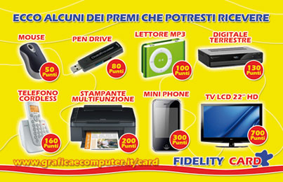 ECCO ALCUNI DEI PREMI CHE POTRESTI RICEVERE