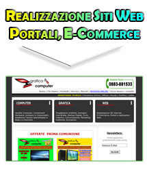 REALIZZAZIONE SITI WEB, PORTALI, E-COMMERCE