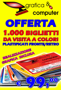 OFFERTA BIGLIETTI DA VISITA ANDRIA